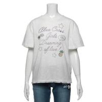 【50%OFF】部分フリンジつき刺しゅう入りTシャツ