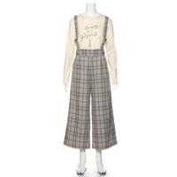 【30%OFF】【トドラーサイズ向け】サスペンダーつきハイウエストワイドパンツ