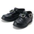 【50%OFF】【ベビーサイズ】リボンつきフェイクレザーウィングチップシューズ