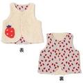 イチゴ柄リバーシブルベスト