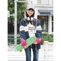 カラーブロッキングブルゾン