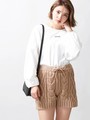 WEGO/ロービングケーブルショートパンツ