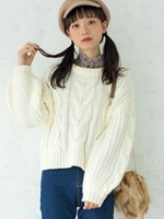 WEGO/ロービングケーブルニット