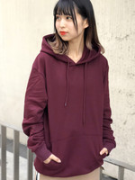 WEGO/カラー起毛プルパーカー