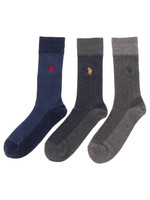 USPOLO|総柄ソックス(3P)