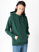 [18AW 新作アイテム]裏起毛ライオン刺繍ベーシックプルオーバーパーカー