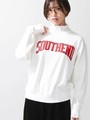 WEGO/レースフリルロゴスウェット