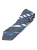 6色メランジ ストライプ タイ[ メンズ ネクタイ ]/ライトブルー(391)