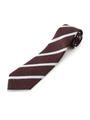 6色メランジストライプネクタイ/ボルドー(364)