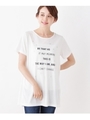 Aライン星ロゴTシャツ/ホワイト系(002)