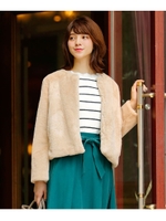 BARTOLOZZI　エコファー・ジャケット/ナチュラル(050)