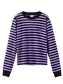 BASIC STRIPED L/S TEE/ライトパープル