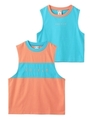BI-COLOR TANK TOP SET/オレンジ