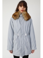 BIG HOODIE WARM コート/L/BLU1