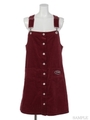 CND CORDUROY JUMPER SKIRT/PLUM