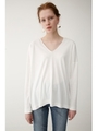 DEEP V JERSEY トップス/WHT