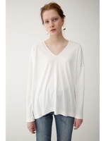 DEEP V JERSEY トップス/WHT