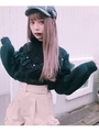 DR snow knit TOPS/ブラック