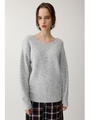 FLUFFY LONG ニットプルオーバー/L/GRY1