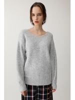 FLUFFY LONG ニットプルオーバー/L/GRY1