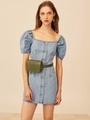 FOR THE STORY DRESS/WASHED BLUE