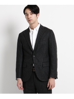 FOX BROTHERS（フォックスブラザーズ）フランネルストライプジャケット/チャコールグレー(614)