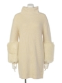 Faux Fur SLVオフタートルKNIT OP/IVOY
