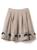 For you Ribbonスカート / mille fille closet/モカ