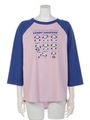 GOOD TIME RAGLAN TEE/PINK×BLUE