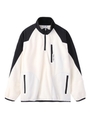HALF ZIP FLEECE TOP/ホワイト