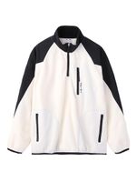 HALF ZIP FLEECE TOP/ホワイト