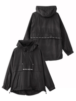 LOGO LINED TAPE HALF ZIP BLOUSON/ブラック