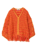 MIX　KNIT　TOP/レッド