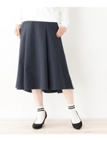 PARLMASEL コットンライクバックテールスカート/ネイビー(093)