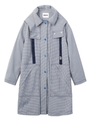 PLAID COAT/ネイビー