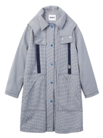 PLAID COAT/ネイビー