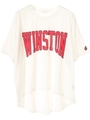 R&S WINSTONptワイドTシャツチュニック/ホワイト