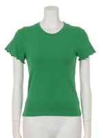 ROLLED EDGE FRILL TOPS/GRN