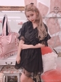 RS cross chiffon O/P/ブラック
