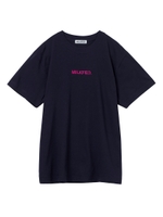 S/S TEE EMBROIDERED STENCIL LOGO/ネイビー