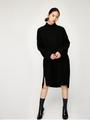 SIMPLE ニットワンピース/BLK