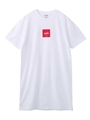SQUARE BOX LOGO S/S TEE DRESS/ホワイト