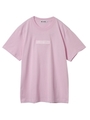 SS TEE EMBROIDERED BAR/ピンク
