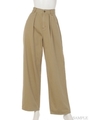 TACKED WORK PANTS/BEIGE