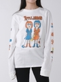 TM Paint APPLE RIBBONロングTシャツ/O.WHT