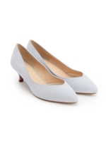 Vカットパンプス/サックス(090)