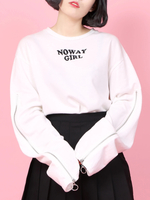 WC/リングZIP袖スウェット