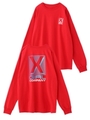 XGIRL COMPANY L/S BIG TEE/レッド