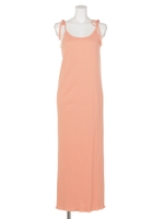 [BED&BREAKFAST]RANDOM RIB Camisole Dress/ORANGE