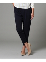 [L]【洗える】スタイリッシュジョーゼットパンツ/ネイビー(093)